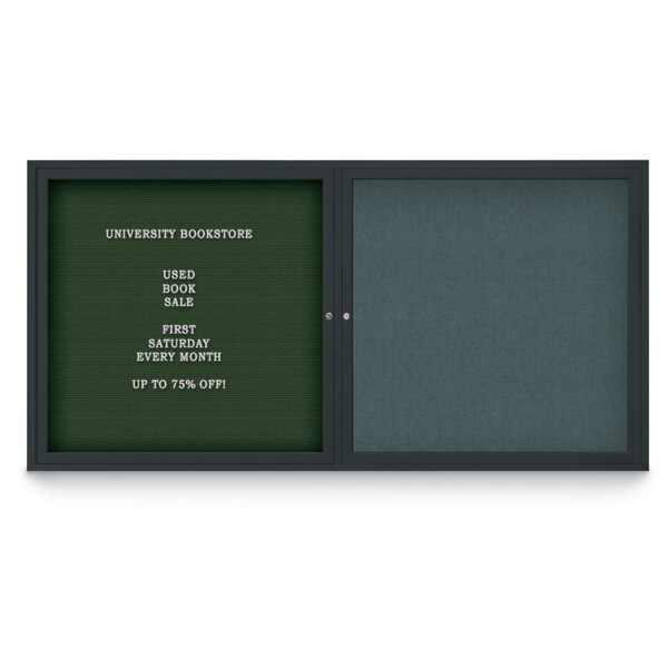 Corkboard, 42"x32", Cork/Bronze